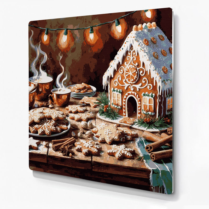 Art mural en métal noir, H 192 po x l 192 po x P 0,05 po