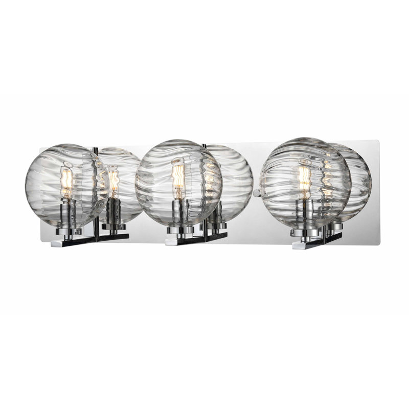 Éclairage pour meuble-lavabo 4 lumières Colombard, Chrome, 3