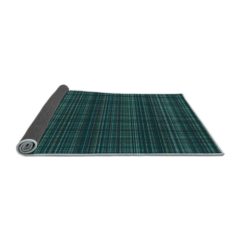 Performance Wool Plaid Indoor Rug, Round 8'
