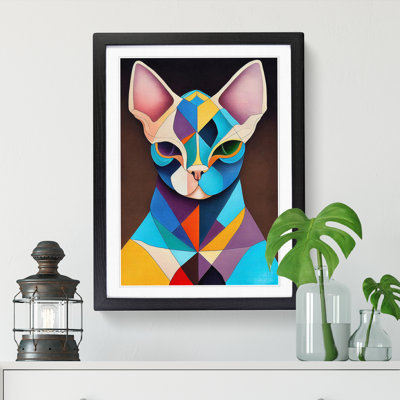 Sphynx Cat Patchwork - Single Picture Frame Painting