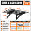 2-Pack 24" X 48" Heavy Duty Wall-Mounted Metal Shelves – Garage, Supermarket & Storage Room Organizer, Black-202236957