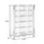 Armoire d'appoint cerisier massif et bois manufacturé