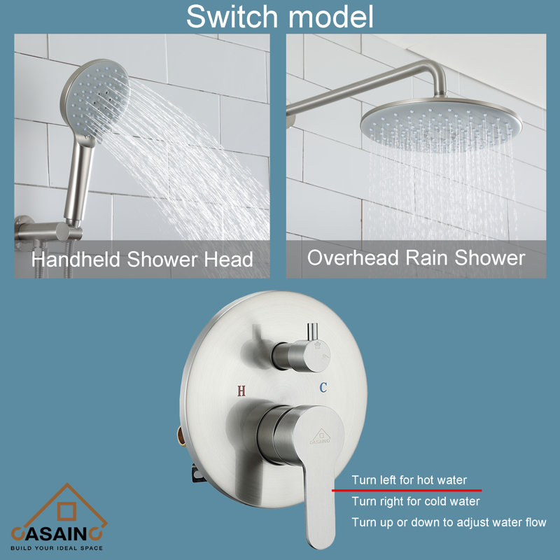 All-In-One Kit with Rough in-Valve, Brushed Nickel