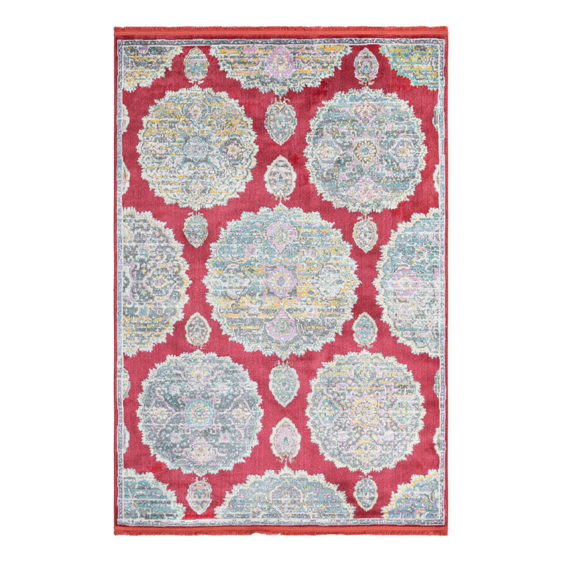 Paragon Floral Indoor Rug, Rectangle 5'5" x 8'