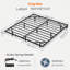 Floating Bed Frame With Charging Station And Led Lights-1365515852
