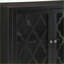 Console avec portes en verre, finition noire Ceara | Contemporain | Hall d'entrée
