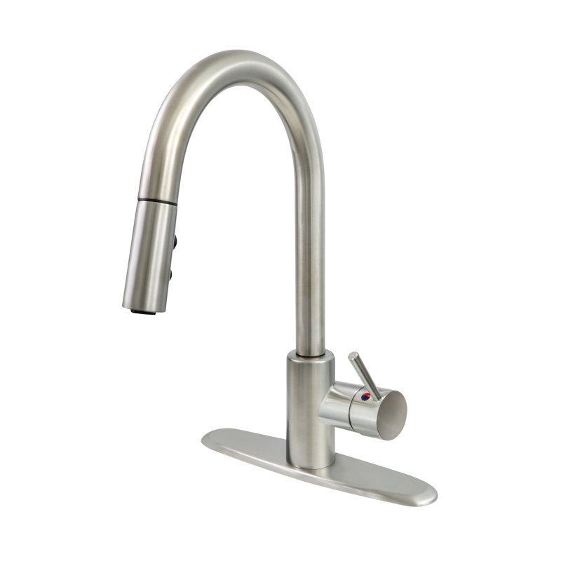 Highcraft Kitchen Faucet, Stainless Steel