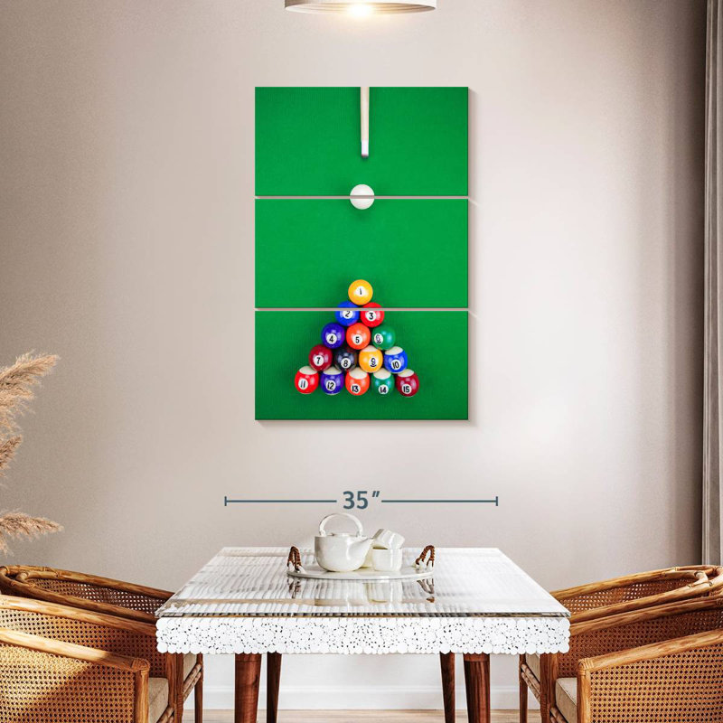Pyramide de billard de Senne, H 45 po x l 28 po