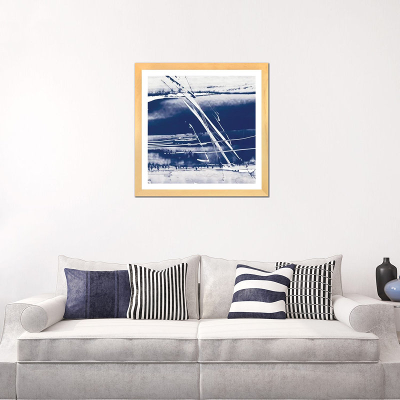 Reproduction d’art « alternant le courant II » par Ethan Harper, H 24 po x l 24 po x p 1 po, Blanc