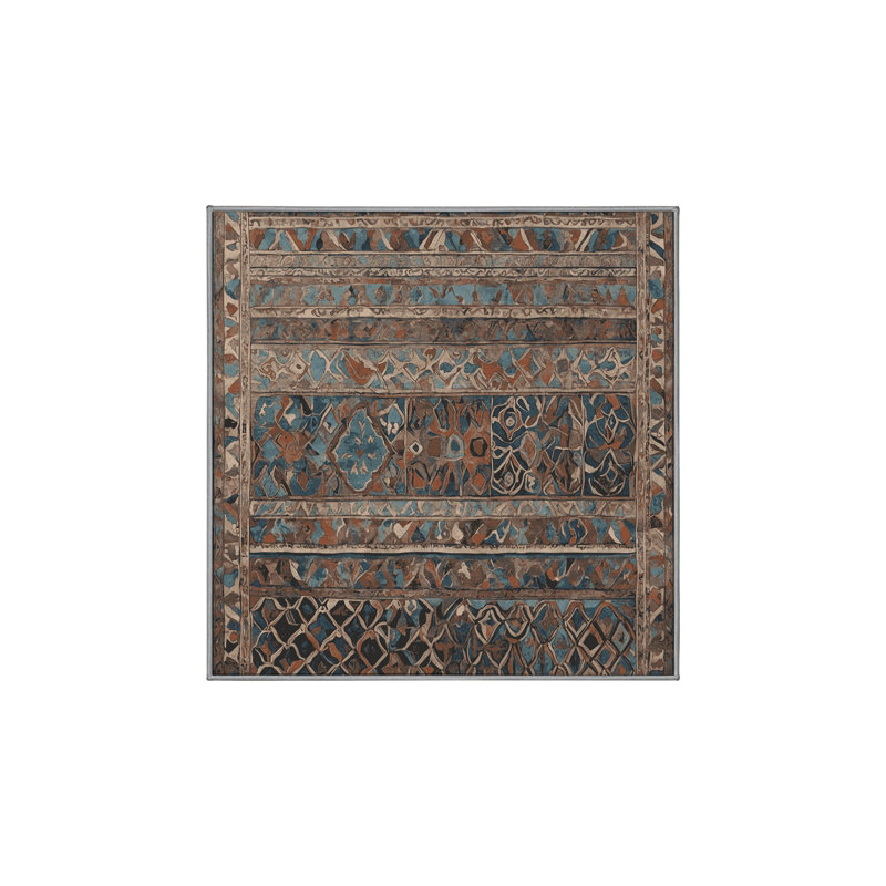 Silky Soft Plush Gray Area Rug, Square 6'