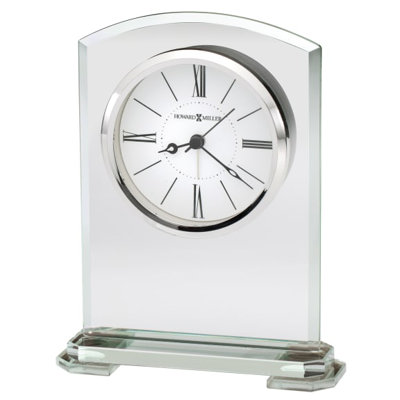 Corsica Modern & Contemporary Analog Quartz movement / Crystal Clock with Alarm