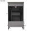 Petit meuble-lavabo moderne de 20 pouces avec lavabo en céramique - 20 * 14,5 * 33,3 pouces, rangement spacieux, 1 porte à fermeture en douceur