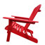 Chaise Adirondack pliante en bois massif pour l'extérieur Philbrick-1004122329