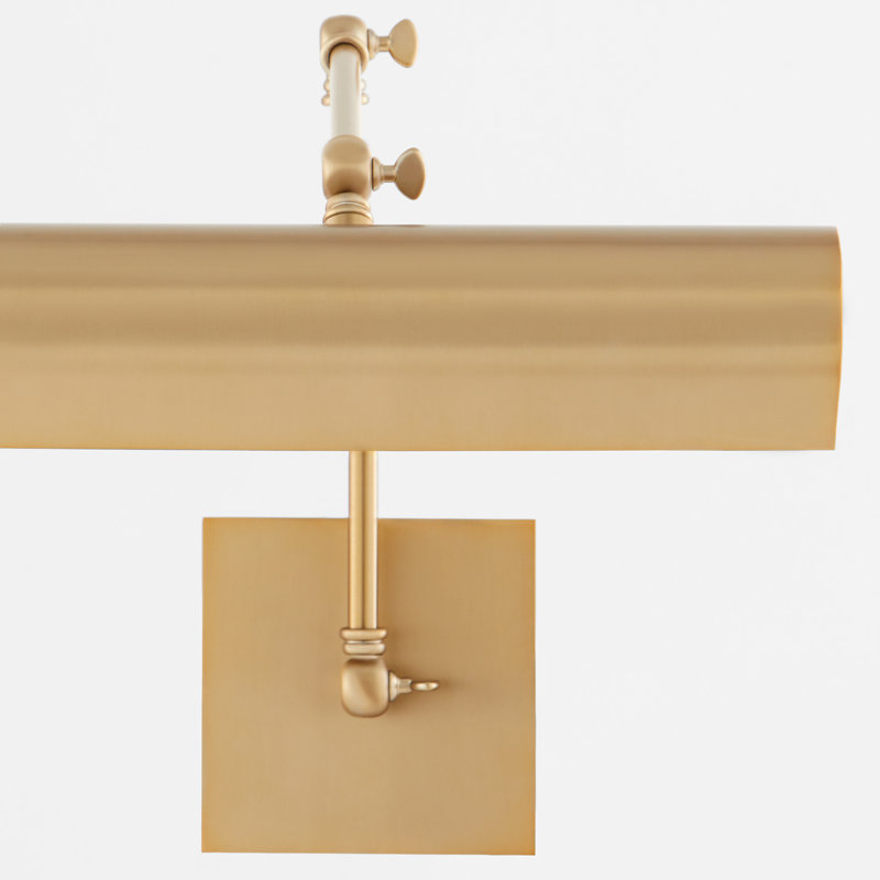 15" GOOSENECK Picture Light, Antique Brass