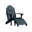 Chaise Adirondack en plastique avec repose-pieds Anette-246642438