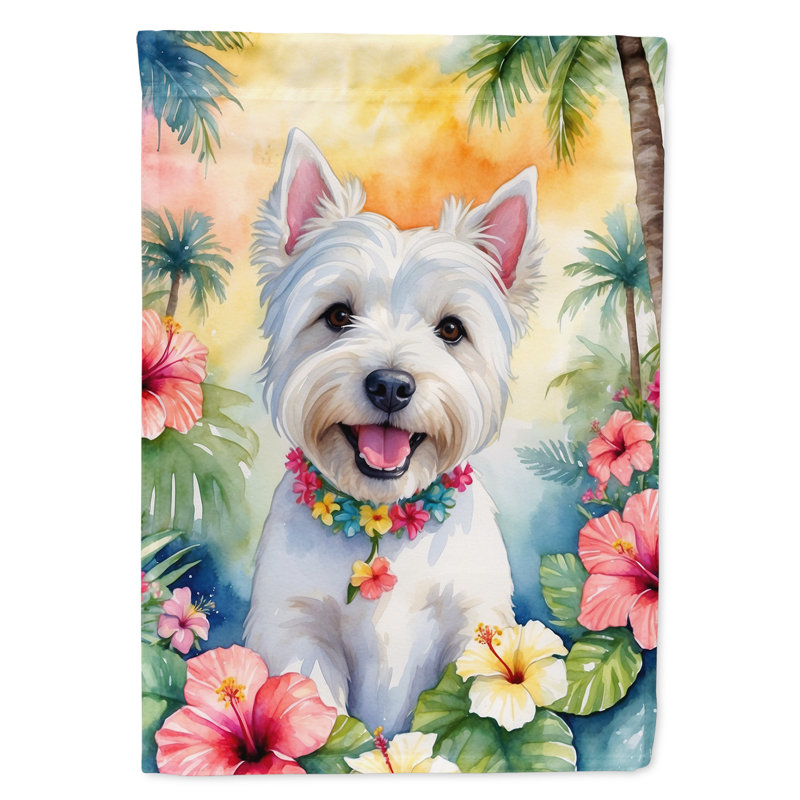 Drapeau de jardin en polyester double face H 15,5 po x l 11,25 po