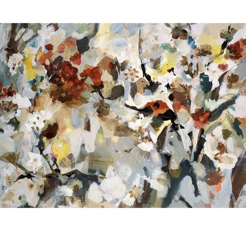 «Lark Manor ™ Maas, Jodi Gallery, art sur toile tendue: Floweresque II, H 36 po x l 47 po