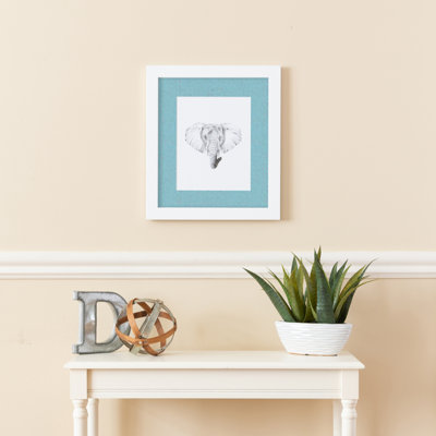 Arttoframes Cadre photo blanc satiné 16 po x 16 po avec passe-partout simple de 2 po disponible en plus de 60 couleurs, pour des photos de 16 po x 16 po avec le tapis ou des photos de 20 po x 20 po sans le tapis