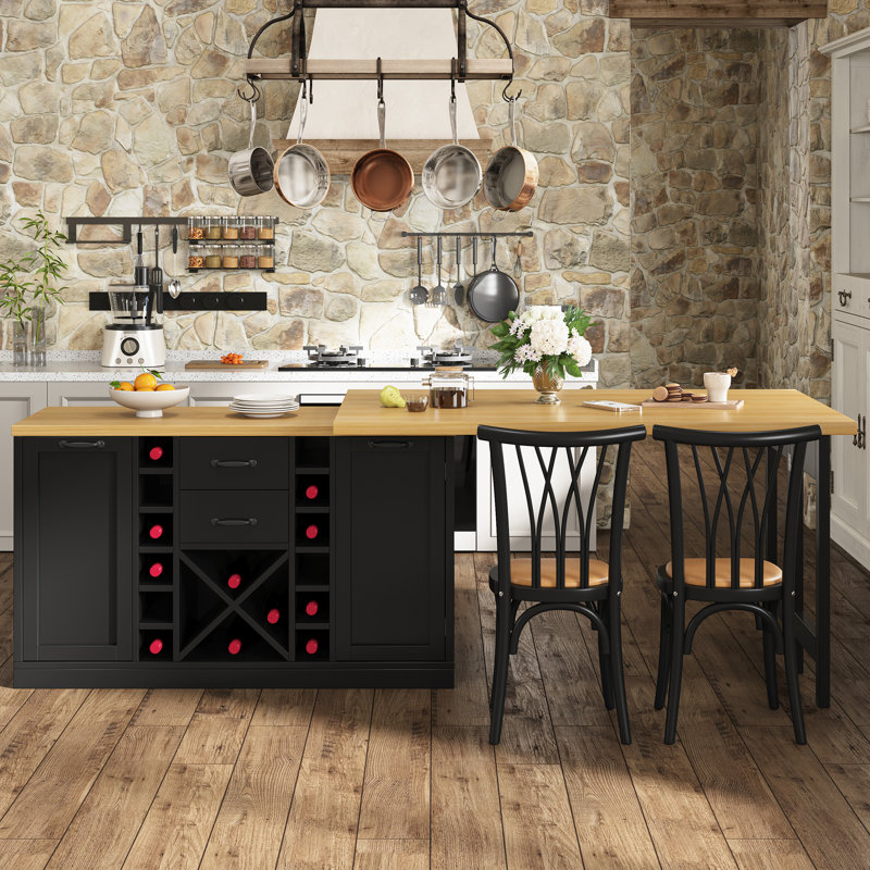 Kitchen Island, Black
