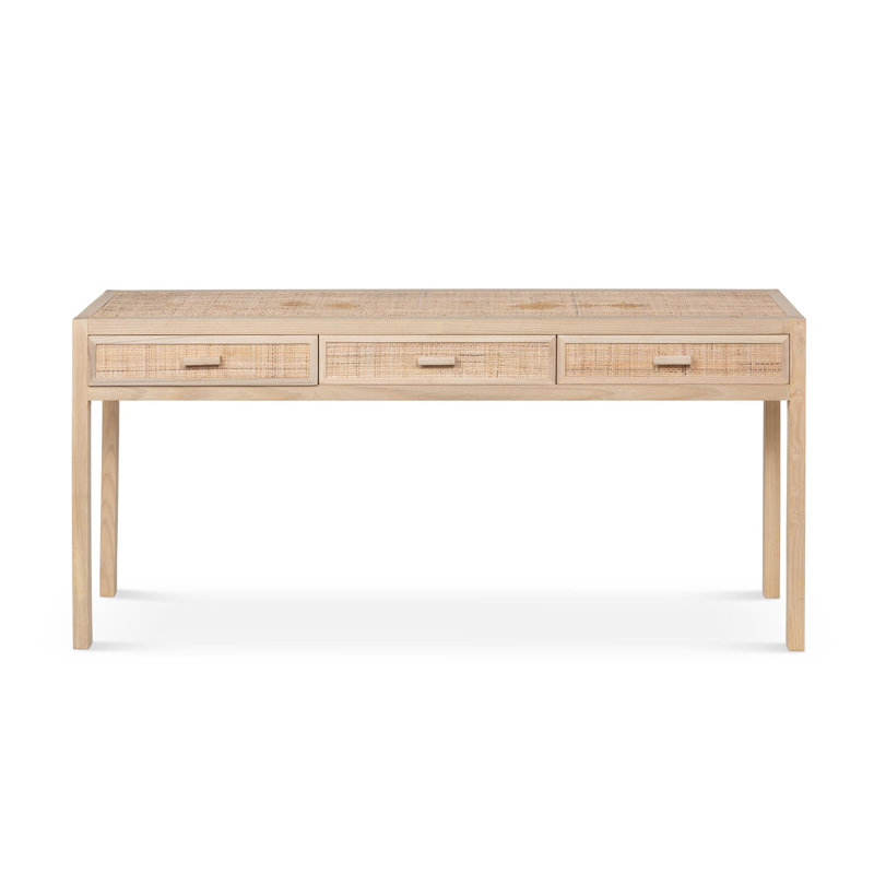 Coastal Cottage 71 " W Solid Wood Top Console Table