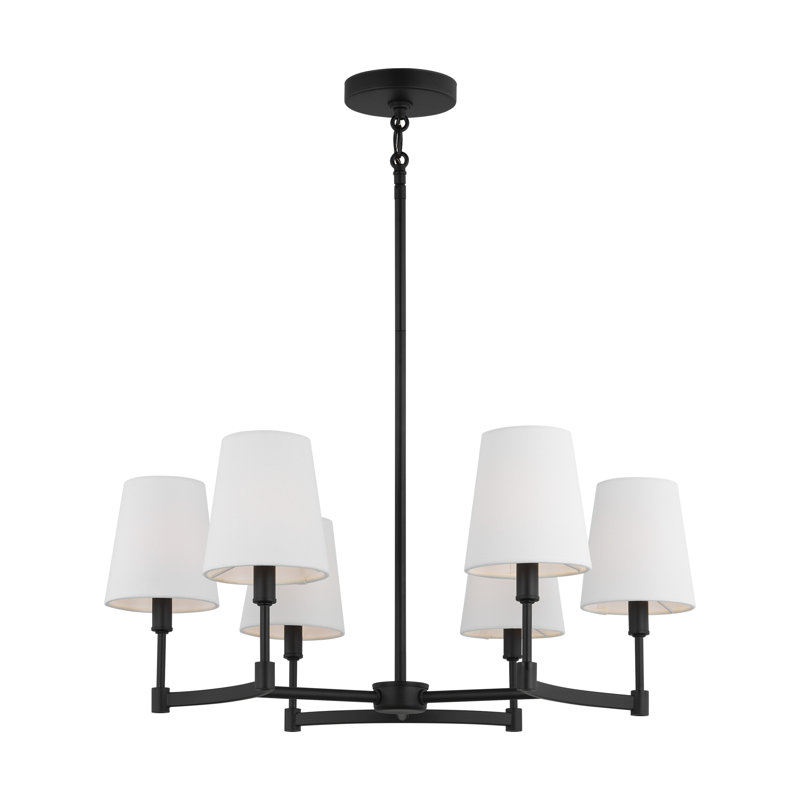 Triton 6-Light Chandelier, Noir