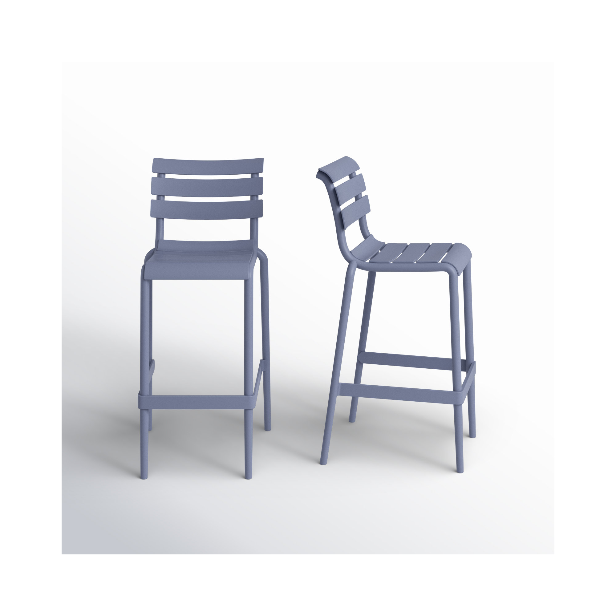 Ruta Outdoor Counter Stool, Dark Gray , 29.50"