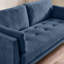 Ainaro Luxury Velvet 3 Seater Sofa With Cushions - Simple Sleek Modern Style Design-8600366