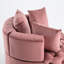 Chaise classique en velours rose avec mousse, espace de vie American-1764974371