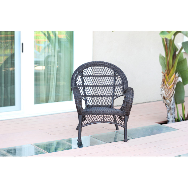 Maghull Wicker Outdoor Lounge Chair, Espresso