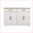 Cabinets, 47.95" Farmhouse Off-White Storage Sideboard with 2 Drawers &amp; 4 Doors for Dining Living Room | MDF | Kitchen