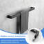 Porte-serviettes carrÃ© mural de 24 po, noir mat-91957500
