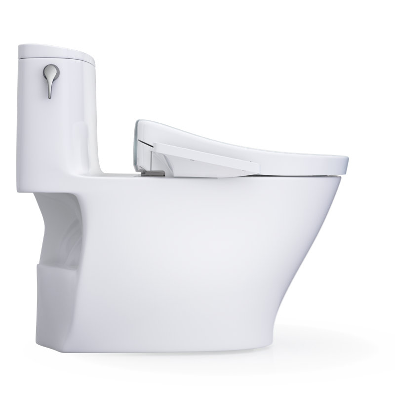 TOTO® WASHLET®+ Nexus® One-Piece Elongated 1.28 GPF Toilet and WASHLET S2 Bidet Seat, Cotton White - MW6423346CEFG#01