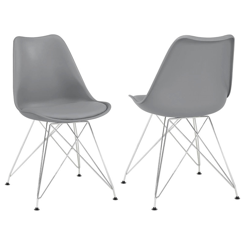 Chaise d'appoint rembourrée (ensemble de 2)