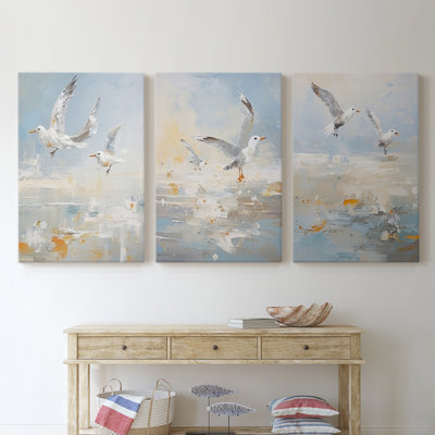 Série Sea and Shore C III - Ensemble de toiles tendues avec châssis Premium - Prêt à être accroché