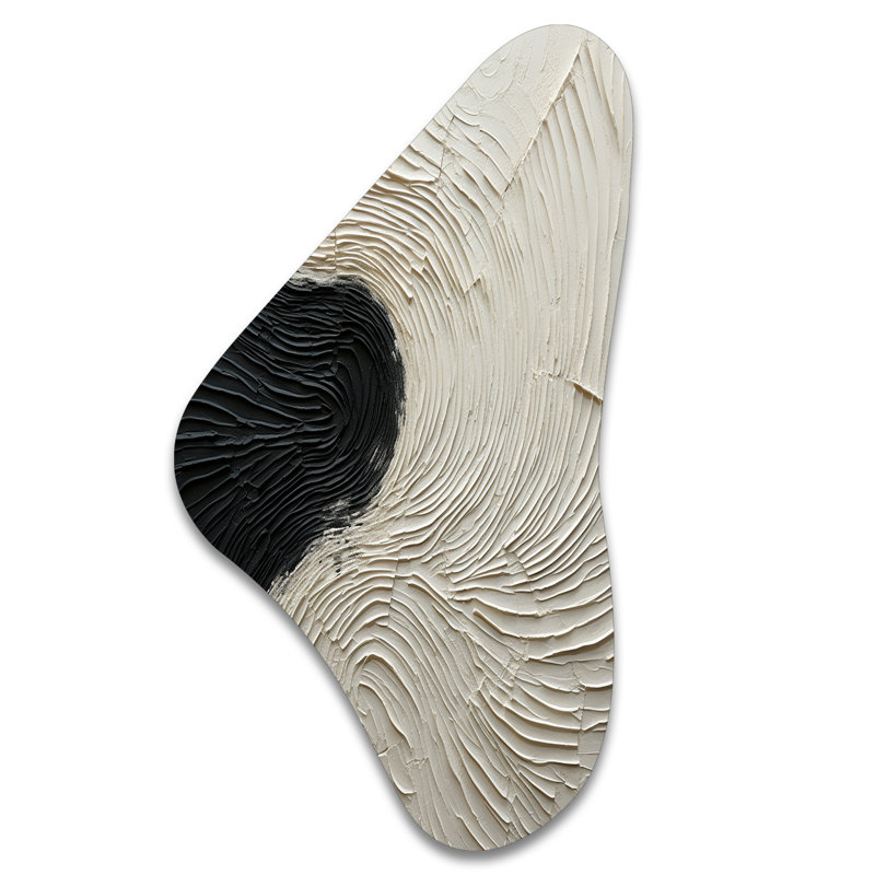 Puccio - Coastal Boomerang Shape Metal Wall Sculpture, 31" H x 17" W x 1" D