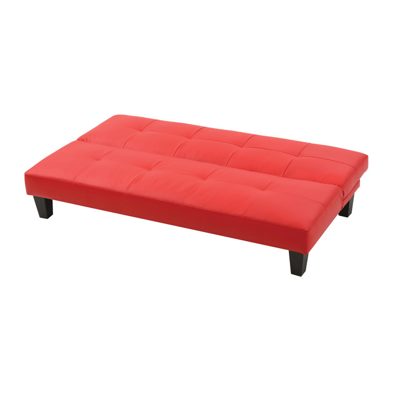 Versatile Contemporary Sofa Bed, Red