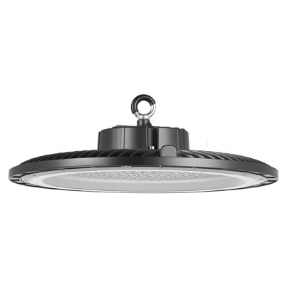 Lumières à DEL à hauteur de baie élevée, lumières UFO ultra lumineuses 6000K 150W 21000LM, étanche IP65, large tension 100-277V pour entrepôt, atelier, gymnase, garage, grange, noir