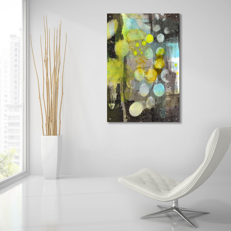  «Bubble Up» par Laura Gibson, art mural en verre acrylique, 24 po x 36 po