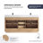 Cloverfield 72'' Double Bathroom Vanity with Cultured Marble Top-93496105-93496106