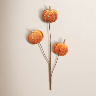 Plush Fall Pumpkin Spray (Set of 6)