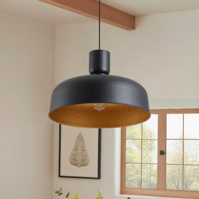 Luminaire suspendu rétro en métal 1 lumière E26 60W 1 lumière