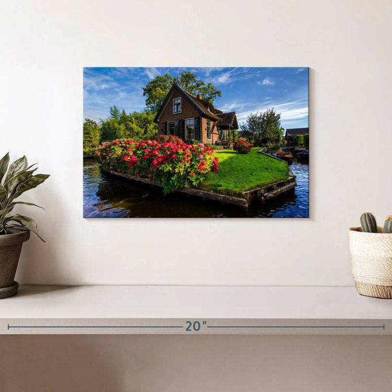 Alvord Giethoorn Island House, H 8 po x l 12 po