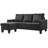 77" Wide Velvet Reversible Sofa & Chaise-39745693