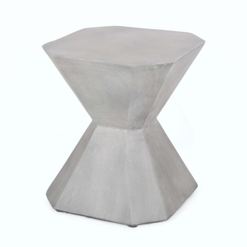 Outdoor Lightweight Concrete Side Table