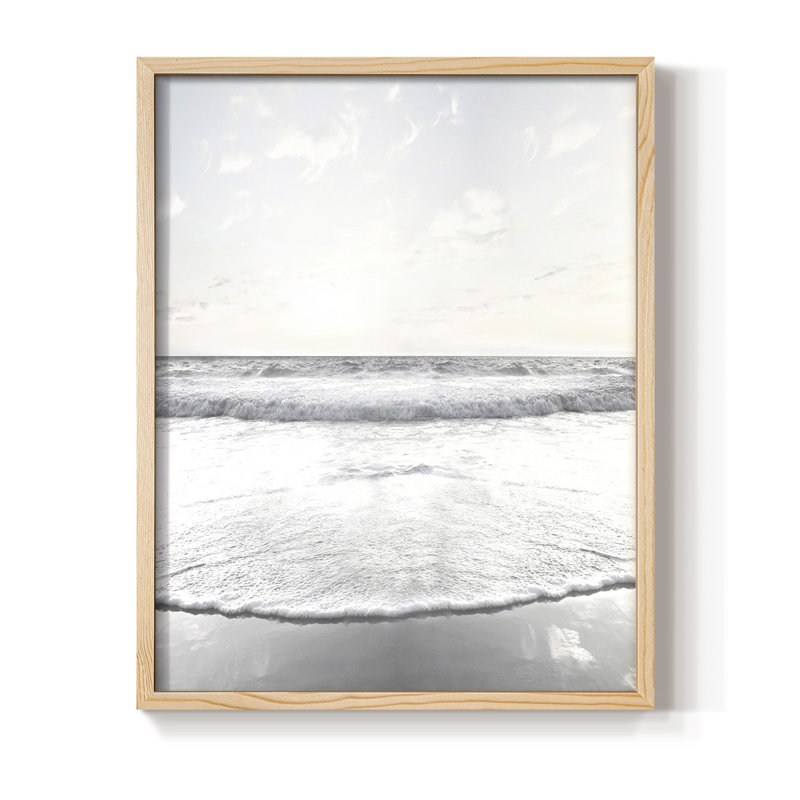 Reproduction encadrée Serene Shore - bois massif, H 11 po x l 9 po