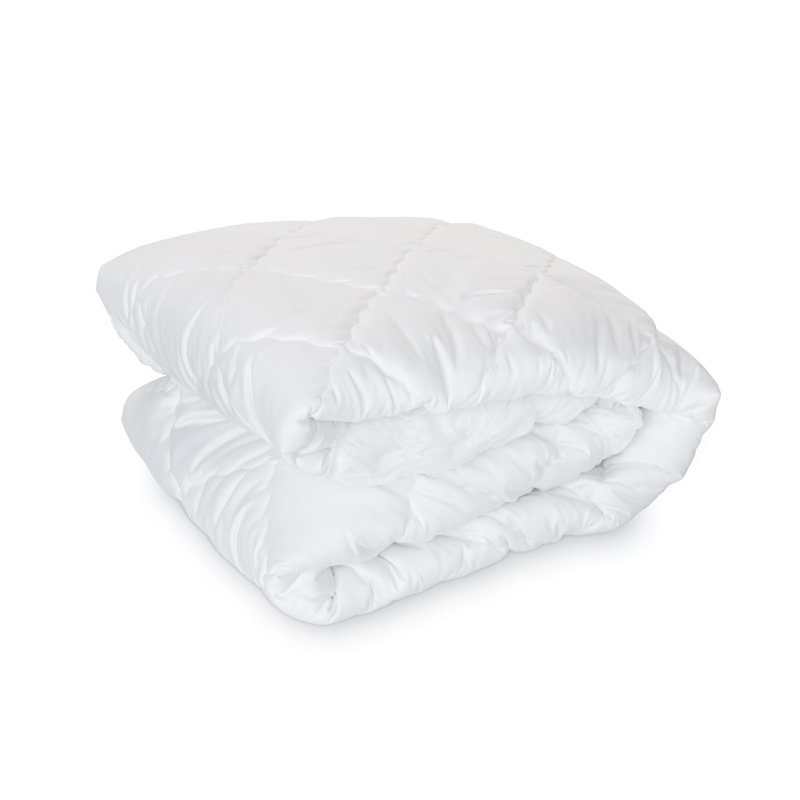 Queen White Down Alternative Waterproof Mattress Pad