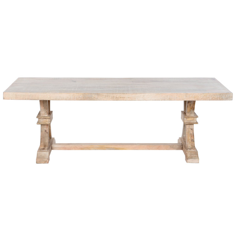 Fleur De Lis Living Coulonge Solid Wood Trestle Coffee Table | Wayfair ...