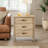 Ashae 3 Drawer oak End table