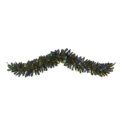 12'' in. Lighted Faux Garland