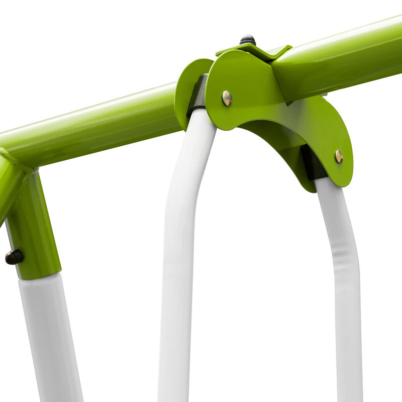 OneConcept Metal Swing Set with 3 Swing(s), Green